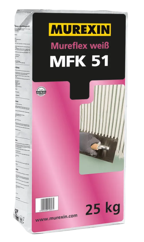 Pružná lepiaca malta biela MUREFLEX MFK 51