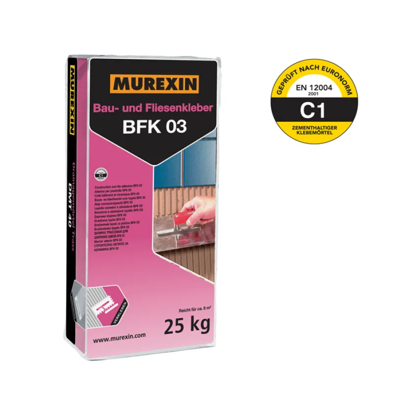 Stavebné a obkladové	lepidlo Murexin BFK 03